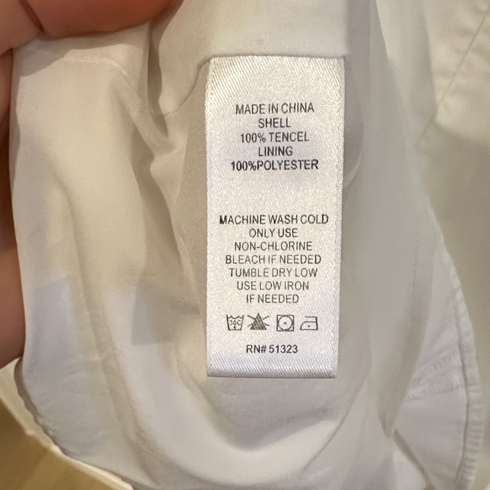 1. State White Camisole with Black Striped Straps - Picture 4 of 4